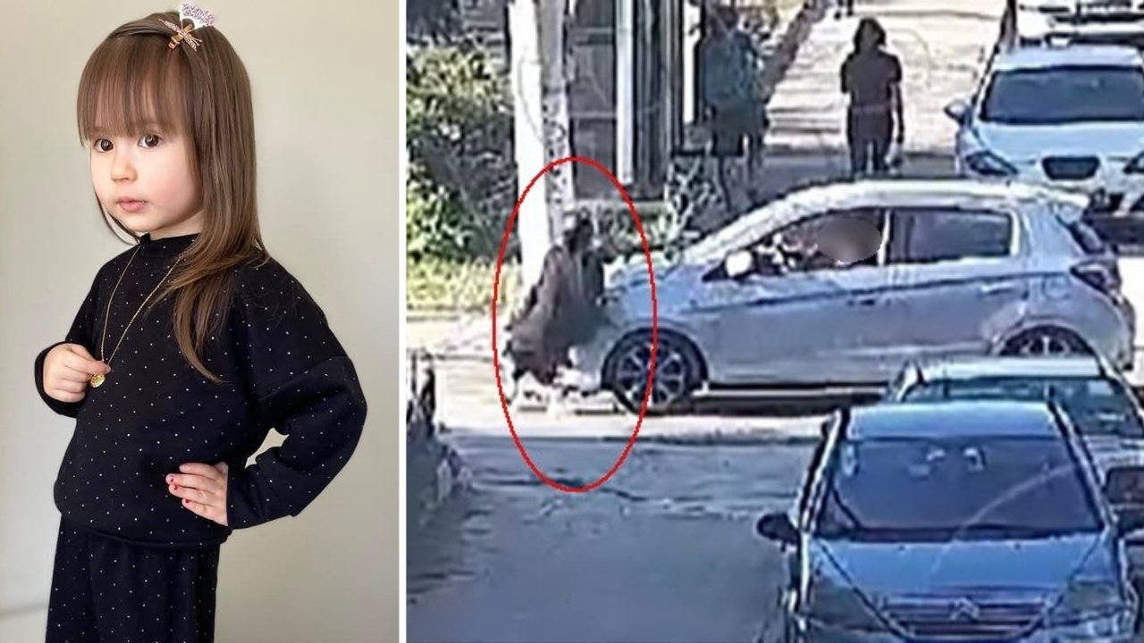 3 yaşındaki Elif Mavi Avli'nin hayatını kaybettiği kazanın görüntüleri ortaya çıktı