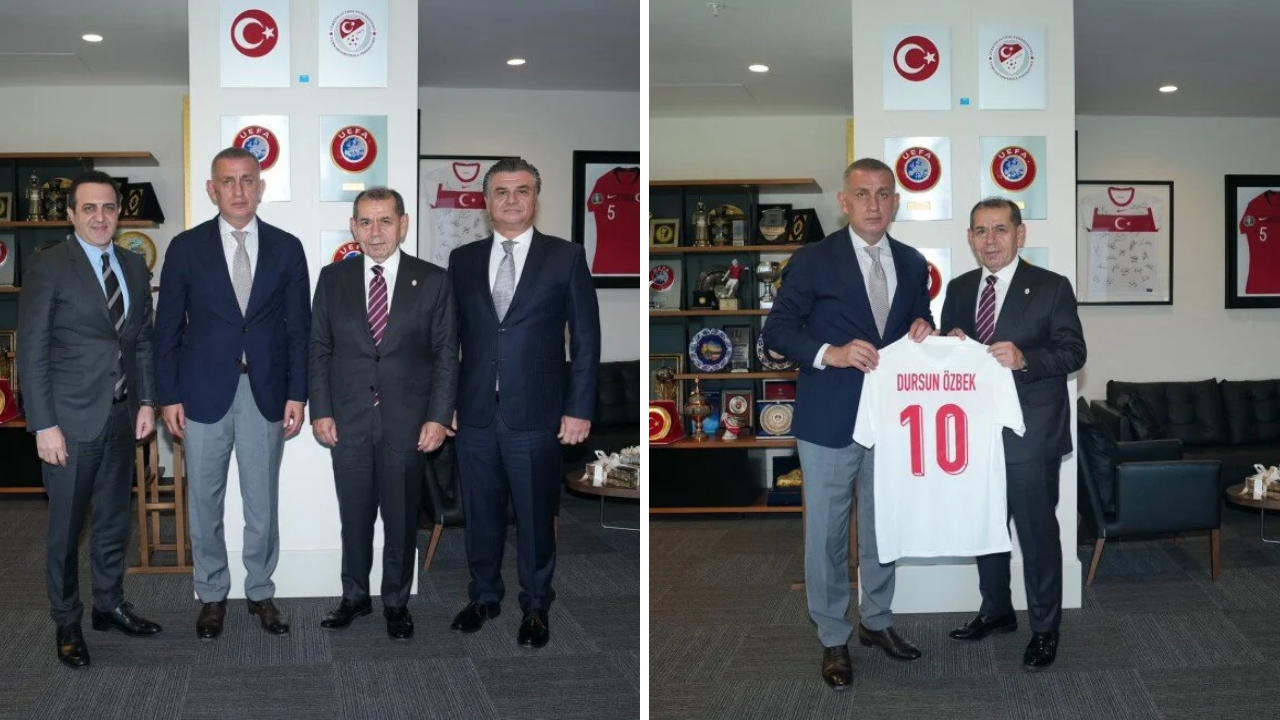 Dursun Özbek'ten TFF Başkanı Hacıosmanoğlu'na kritik ziyaret