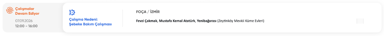 İzmir elektrik kesintisi 7-8-9 Eylül (Karşıyaka, Bayraklı, Urla, Ödemiş, Kınık, Kiraz, Bayındır) GDZ Elektrik planlı kesinti programı