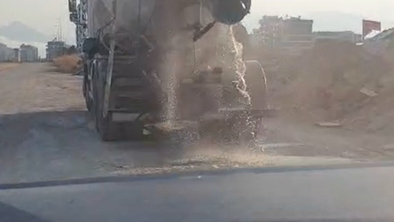 Vatandaş görüntüledi, belediye affetmedi! Çevreyi kirleten miksere ağır fatura