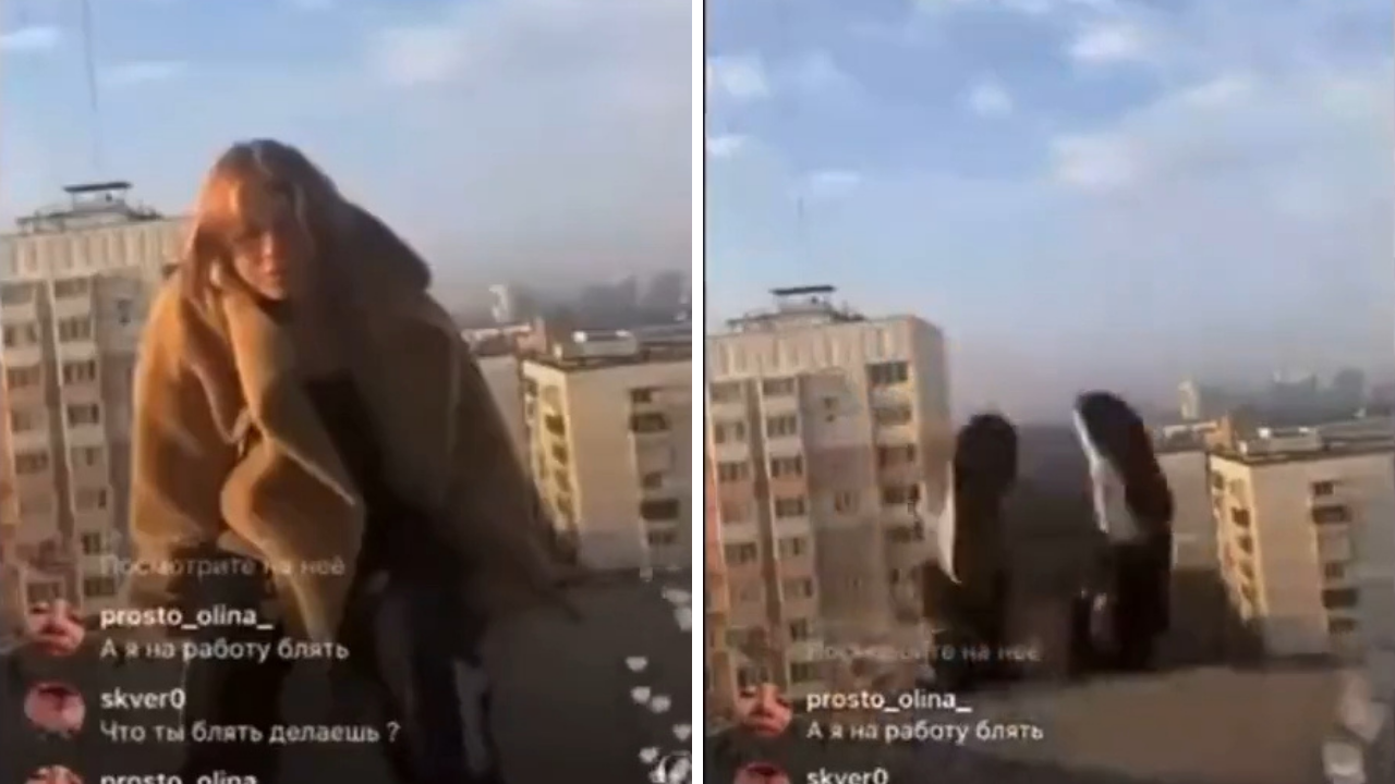 Annesinin çabası da vazgeçirmedi! Genç kadın canlı yayında kendisini boşluğa bıraktı