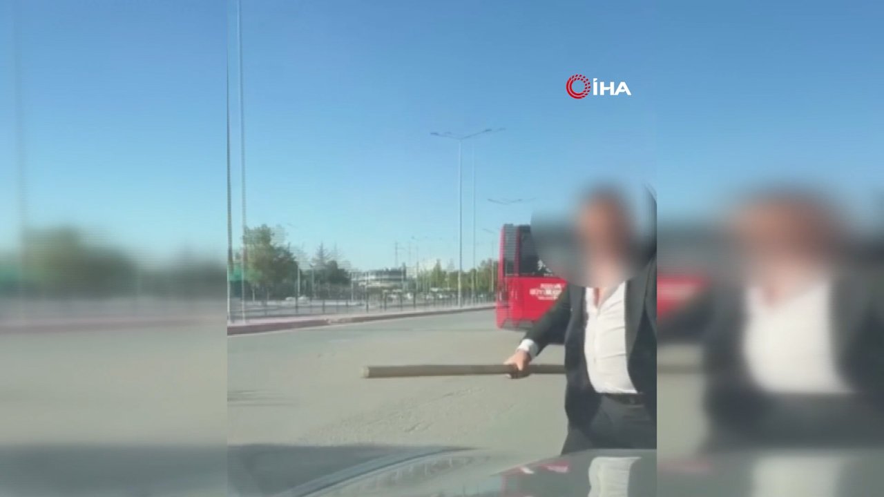 Sopalı saldırı girişiminin bedeli ağır oldu! Hem ehliyetinden oldu hem de aracı bağlandı