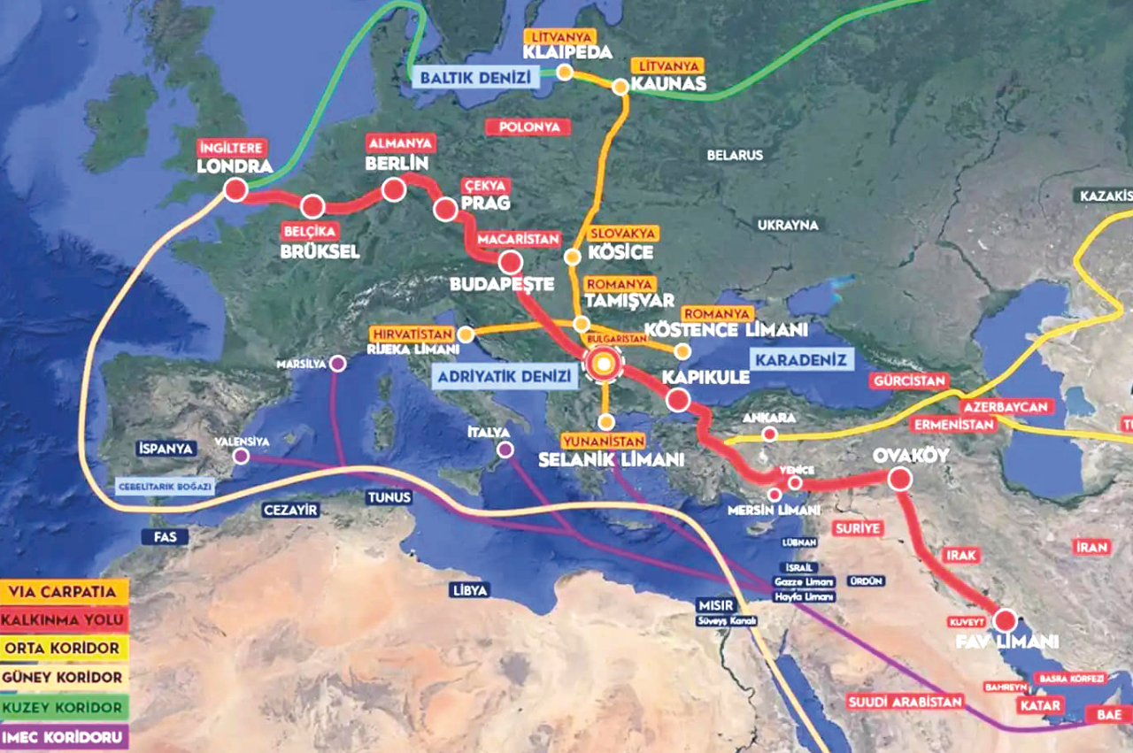 Türkiye lojistik üssü olacak! Asya, Avrupa, Afrika koridorları birleşecek