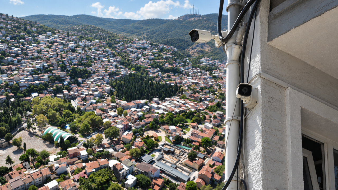 Bursa'da bir muhtar bütün sokaklara güvenlik kamerası yerleştirdi