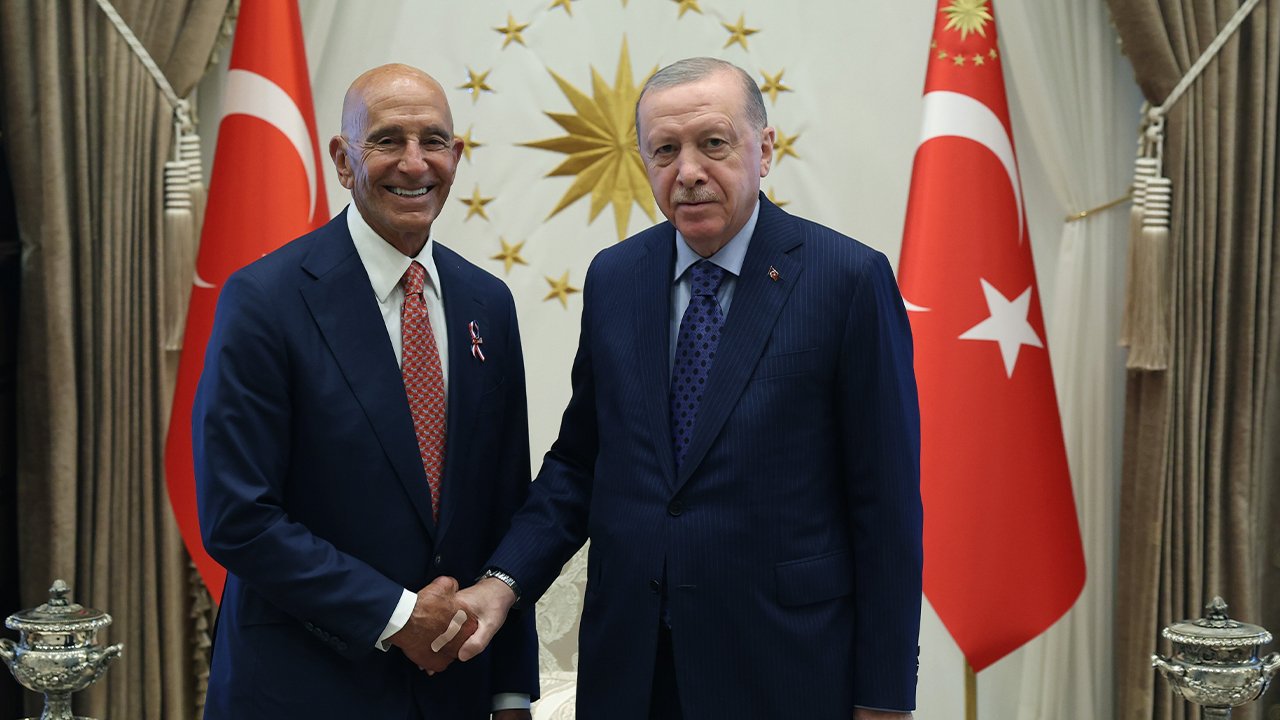 Cumhurbaşkanı Erdoğan, ABD büyükelçisi Tom Barrack'ı kabul etti