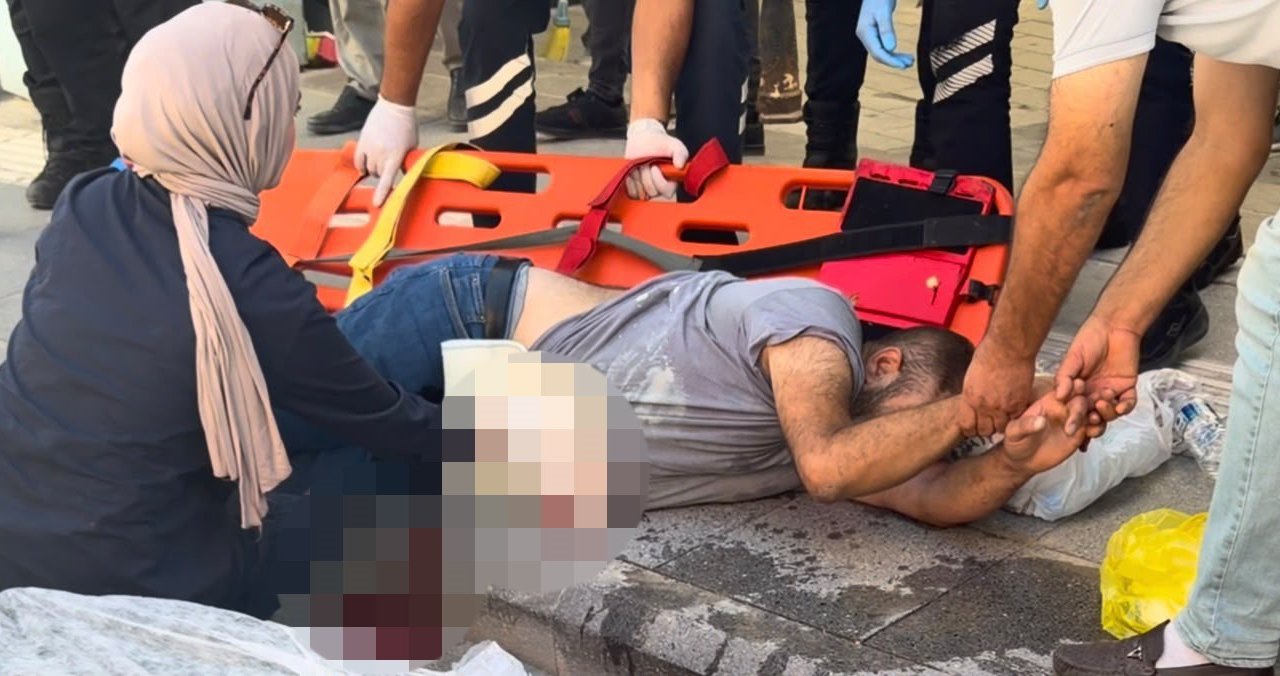 Hırdavatçıdan bıçak alıp kendini yaralayan adam yoğun bakıma alındı