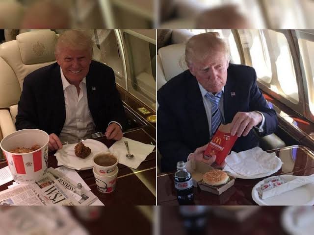 Trumpın fast food ısrarının nedeni belli oldu! En büyük korkusu menüsünü belirliyor