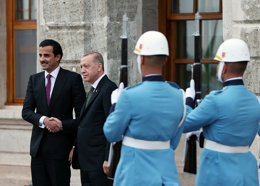 Cumhurbaşkanı Erdoğan, Katar Emiri Al Sani ile görüştü