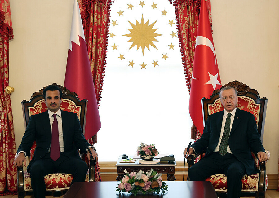 Cumhurbaşkanı Erdoğan, Katar Emiri Al Sani ile görüştü
