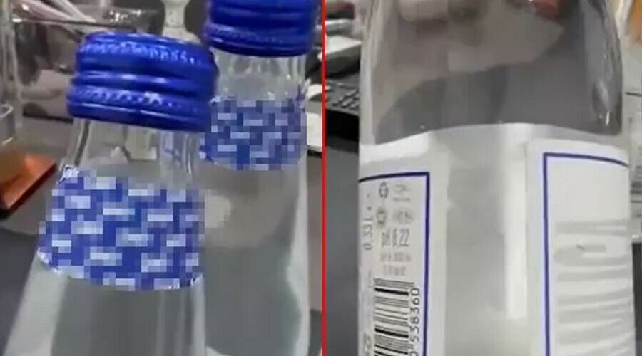 Görenleri şaşkına çevirdi... Marketten aldığı cam şişe suyun içinden ‘denizanası çıktı’ iddiası! Görenleri şaşkına çevirdi... Marketten aldığı cam şişe suyun içinden ‘denizanası çıktı’ iddiası!