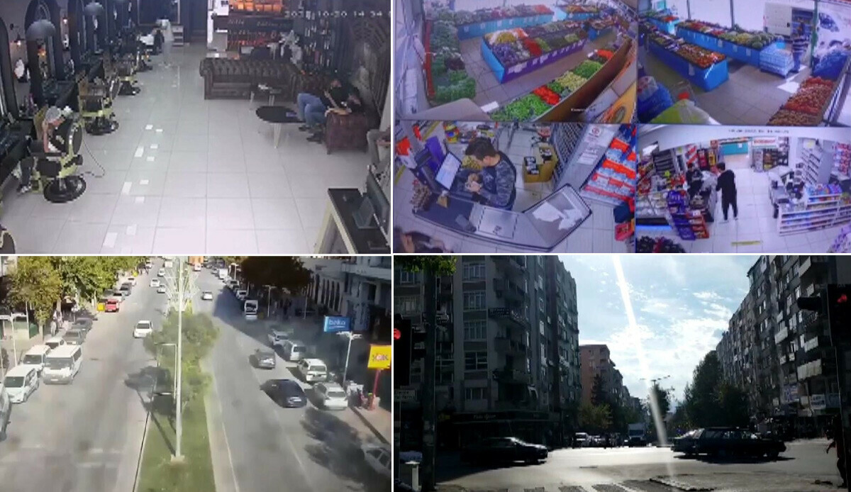 Kahramanmaraş'taki deprem anı saniye saniye kameralarda! Kahramanmaraş'taki deprem anı saniye saniye kameralarda!