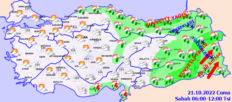 Meteoroloji’den 20 ile uyarı: Sıcaklıklar 5 derece birden düşüyor kar kapıda (21 Ekim 2022 hava durumu)