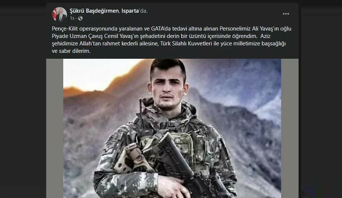 Pençe-Kilit'ten acı haber geldi: Isparta'ya şehit ateşi düştü