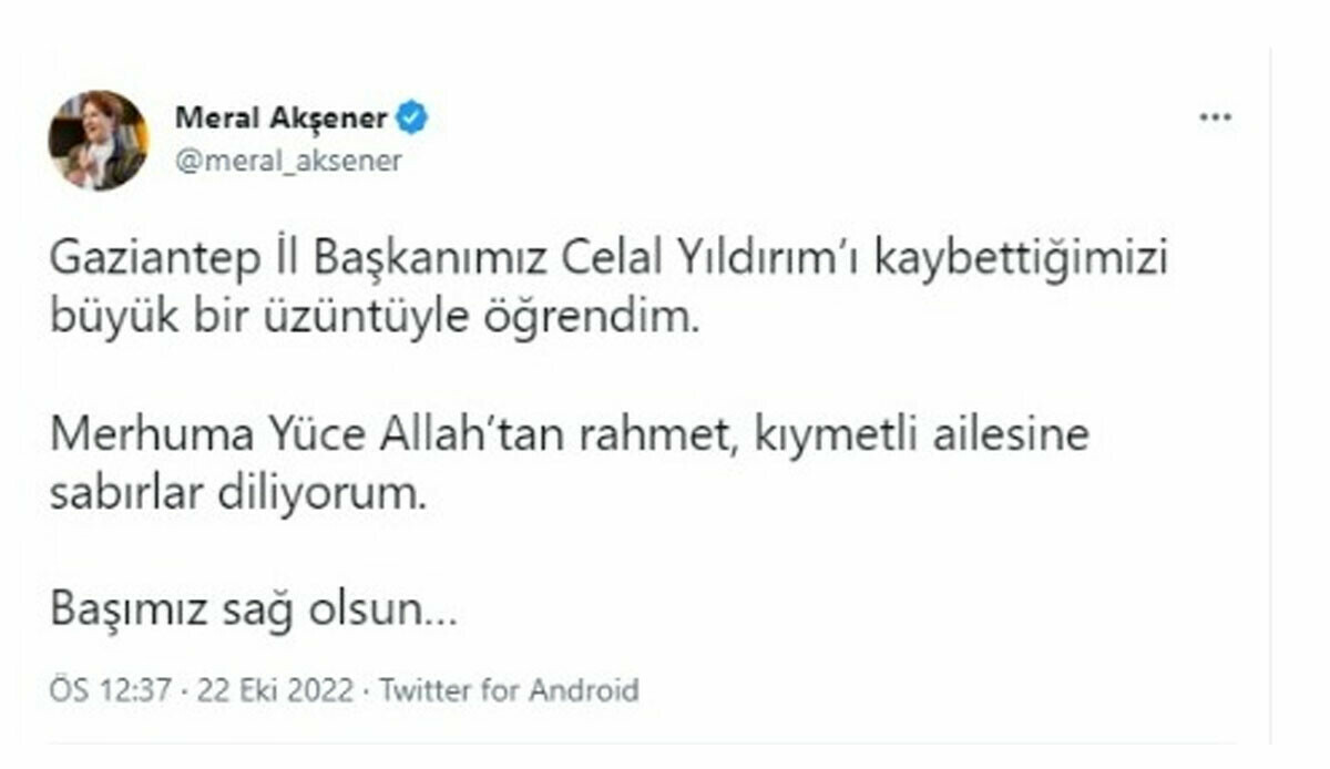 İYİ Parti'nin acı günü: İl Başkanı hayatını kaybetti
