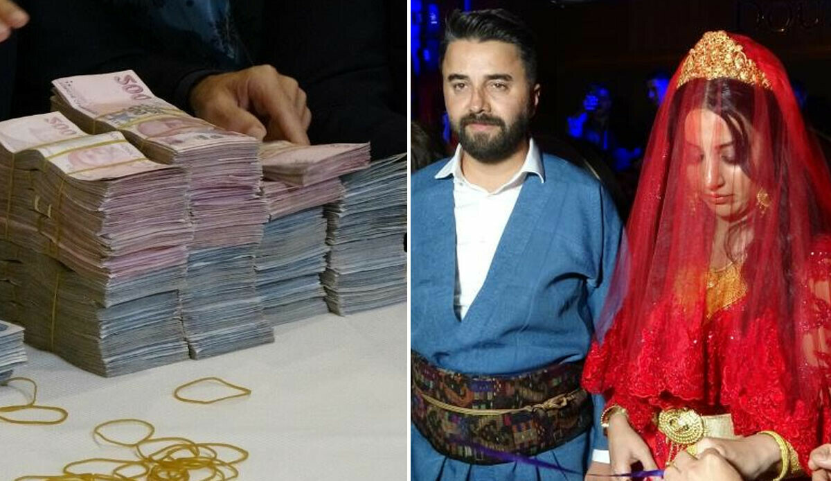 Say say bitmeyen paralar, taşımakta zorlanılan altınlar: Binlerce kişinin katıldığı aşiret düğününde dudak uçuklatan takı