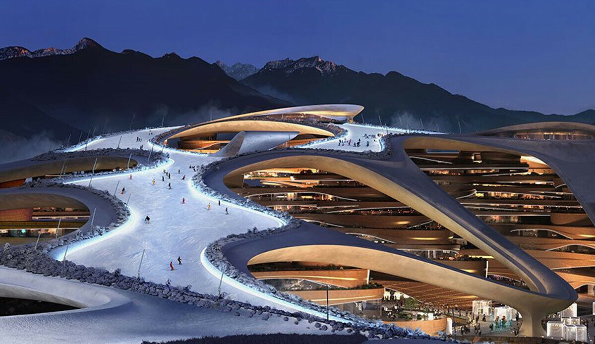 Bilim kurgu filmlerinden fırlamış gibi: Çölde teknoloji kenti kuruyor... Suudi Arabistan'ın 500 milyar dolarlık NEOM projesinden ilk görüntüler