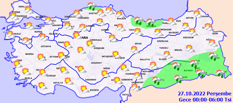 Meteoroloji’den 3 bölgeye uyarı: Sağanak kuvvetli vuracak (26 Ekim 2022 hava durumu)