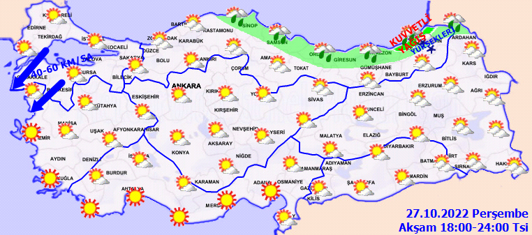 Bugün hava nasıl olacak? Meteoroloji uyardı: Yağmur, rüzgar, sis, kar geliyor… (27 Ekim 2022 hava durumu)