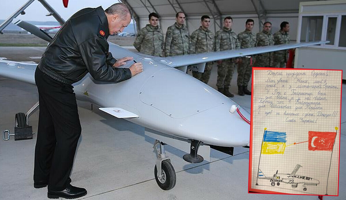 8 yaşındaki Ukraynalı kızdan Erdoğan'a Bayraktar TB2 mektubu: Çocuklar ölmesin diye en az 1 tane rica ediyorum 8 yaşındaki Ukraynalı kızdan Erdoğan'a Bayraktar TB2 mektubu: Çocuklar ölmesin diye en az 1 tane rica ediyorum