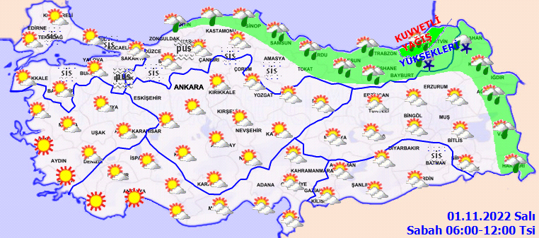 Kasım’ın ilk günü hava nasıl? Meteoroloji uyardı: Heyelan, sel, su baskınına dikkat! (1 Kasım 2022 hava durumu)