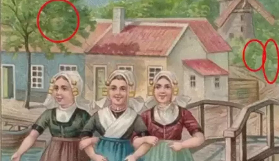 Görüntüde saklı üç yüzü bulabilir misin? Gözleri cin gibi olanlar 18 saniyede fark ediyor