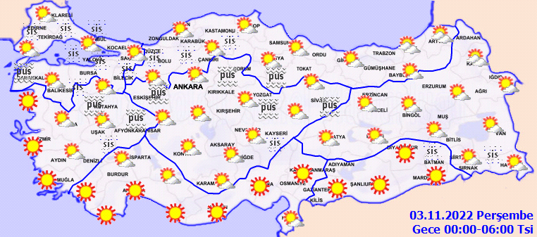 Bugün hava nasıl olacak? Meteoroloji uyardı: Göz gözü görmeyecek…. Sis ve pus bazı illeri etkisi altına alacak (2 Kasım hava durumu)