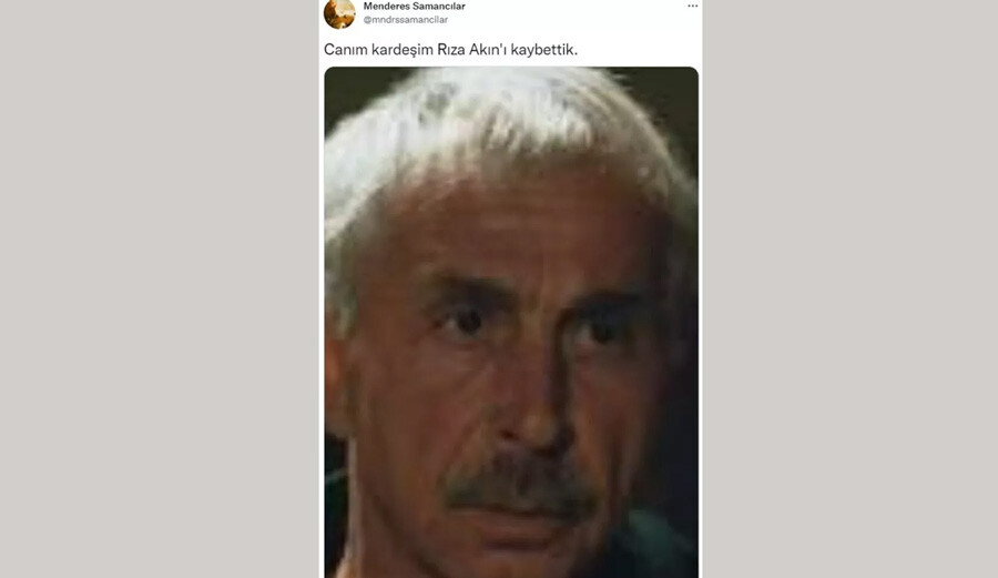 Beyin kanaması geçiren usta oyuncu Rıza Akın hayatını kaybetti