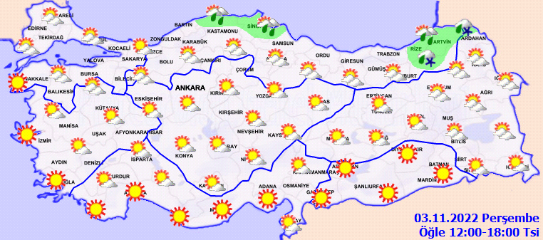 Bugün hava nasıl olacak? Meteoroloji il il uyardı: Sağanak ve kar geliyor… (3 Kasım 2022 hava durumu)