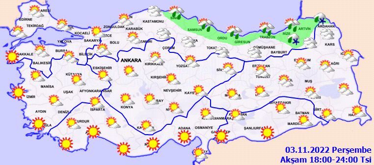 Bugün hava nasıl olacak? Meteoroloji il il uyardı: Sağanak ve kar geliyor… (3 Kasım 2022 hava durumu)