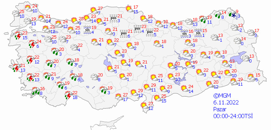 Bir tarafta kar, diğer yanda bahar! Meteoroloji'den hafta sonu uyarısı (5 Kasım 2022 hava durumu)