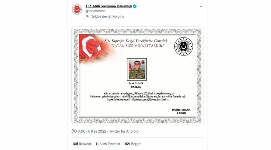 MSB'den acı haber! 2 asker şehit oldu MSB'den acı haber! 2 asker şehit oldu