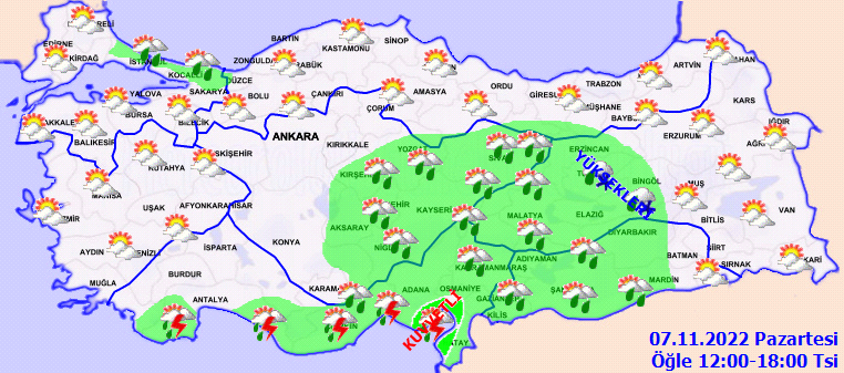 Meteoroloji’den 19 ile uyarı: Kışlıkları çıkarın, sıcaklıklar 8 dereceye kadar düşüyor (7 Kasım 2022 hava durumu raporu)