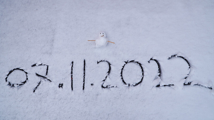Erciyes'te sezon başladı! Her yer beyaza büründü, ilk kardan adam yapıldı