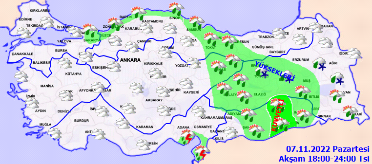 Meteoroloji’den 19 ile uyarı: Kışlıkları çıkarın, sıcaklıklar 8 dereceye kadar düşüyor (7 Kasım 2022 hava durumu raporu)
