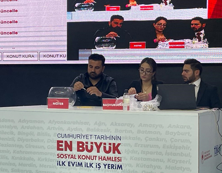 Şırnak ve Ardahan'da sosyal konut kuraları çekilmeye başladı Şırnak ve Ardahan'da sosyal konut kuraları çekilmeye başladı
