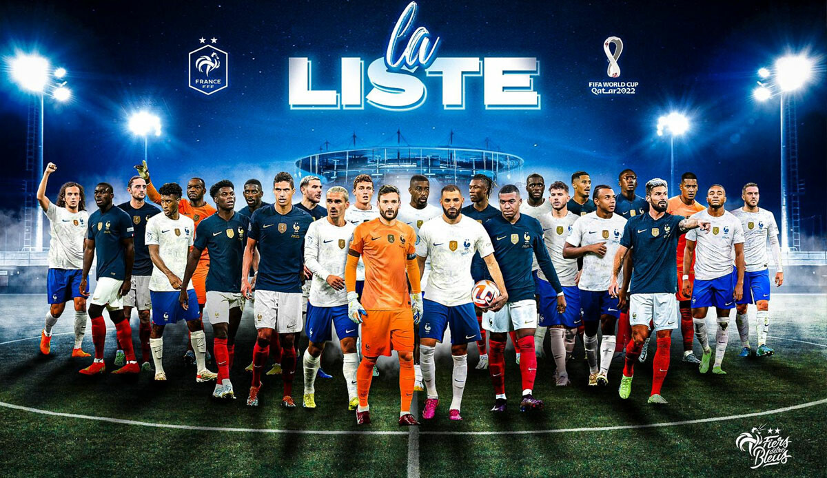 Yıldızlar topluluğu Fransa'nın 2022 FIFA Dünya Kupası kadrosu açıklandı! Forvet hattı ürkütücü Yıldızlar topluluğu Fransa'nın 2022 FIFA Dünya Kupası kadrosu açıklandı! Forvet hattı ürkütücü