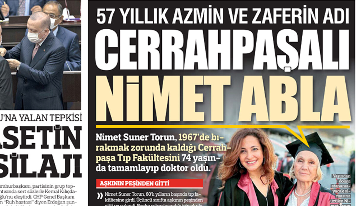 Nimet Abla ödül getirdi