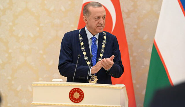 Özbekistan'dan Cumhurbaşkanı Erdoğan’a devlet nişanı! Özbekistan'dan Cumhurbaşkanı Erdoğan’a devlet nişanı!