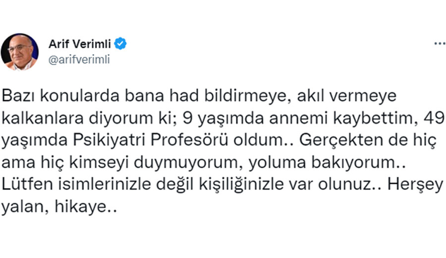Müge Anlı’nın programından ayrılığı ile gündem olmuştu… Prof. Dr. Arif Verimli’den beklenmedik itiraf Müge Anlı’nın programından ayrılığı ile gündem olmuştu… Prof. Dr. Arif Verimli’den beklenmedik itiraf