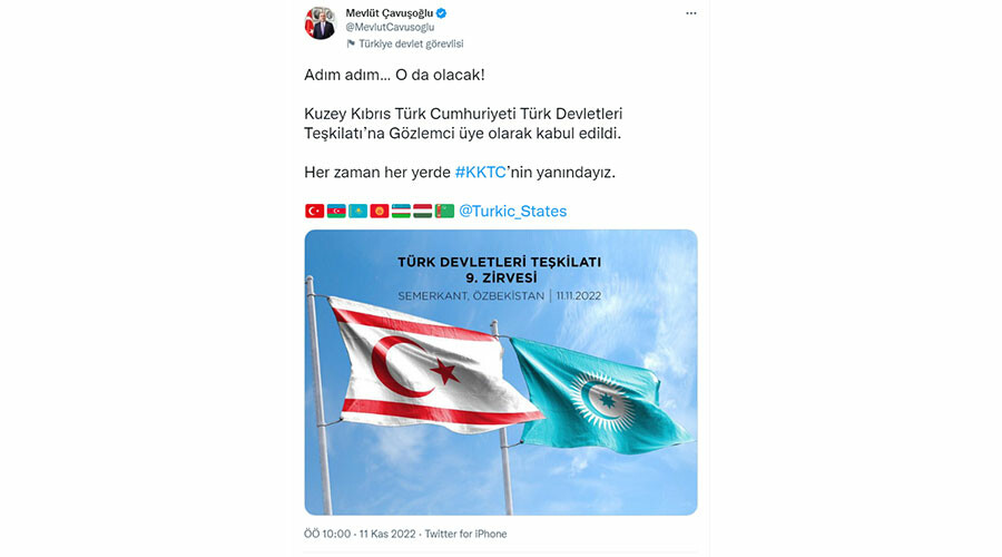 Son dakika! KKTC, Türk Devletleri Teşkilatı Zirvesi'nde gözlemci üye olarak kabul edildi Son dakika! KKTC, Türk Devletleri Teşkilatı Zirvesi'nde gözlemci üye olarak kabul edildi
