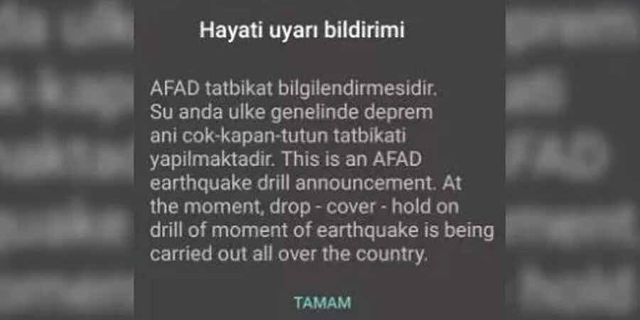 Türkiye geneli ve KKTC'de 'Deprem Anı Ülke Tatbikatı'... Çök-Kapan-Tutun