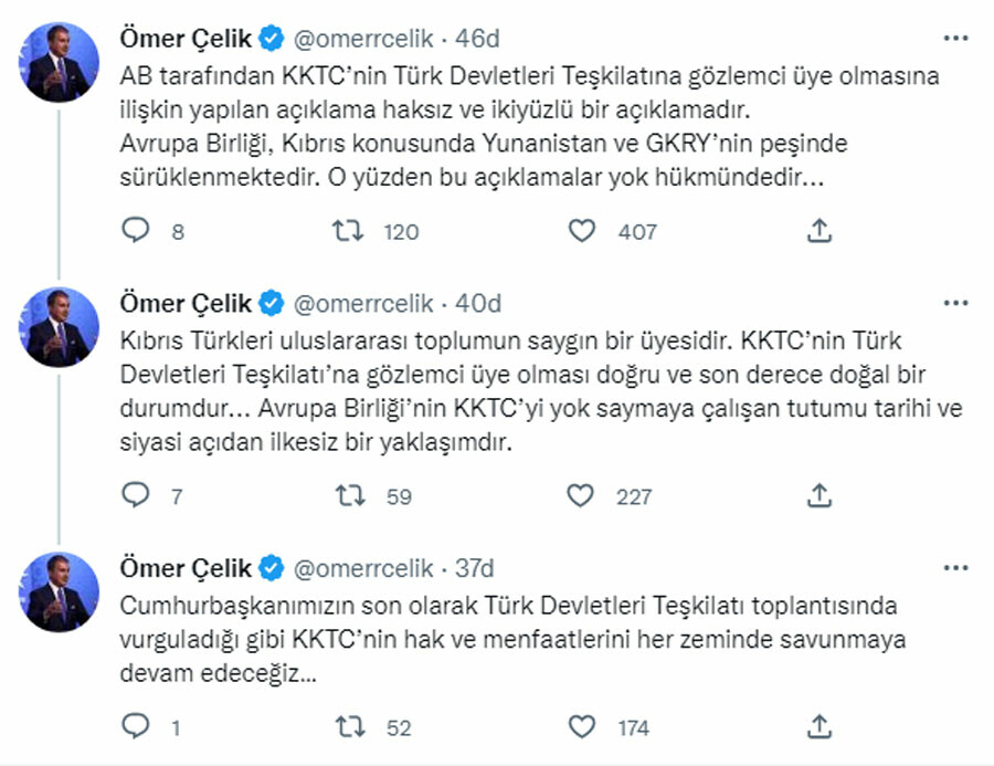 AK Parti'den AB'ye çok sert KKTC tepkisi: Bu açıklamalar yok hükmündedir AK Parti'den AB'ye çok sert KKTC tepkisi: Bu açıklamalar yok hükmündedir