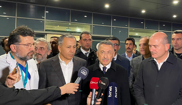 Cumhurbaşkanı Yardımcısı Oktay, Bakan Soylu ve Vali Yerlikaya'dan İstanbul'daki patlamada yaralananlara ziyaret Cumhurbaşkanı Yardımcısı Oktay, Bakan Soylu ve Vali Yerlikaya'dan İstanbul'daki patlamada yaralananlara ziyaret