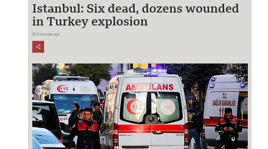 Taksim’de terör saldırısı! Dünya basını gelişmeleri anbean takip etti Taksim’de terör saldırısı! Dünya basını gelişmeleri anbean takip etti