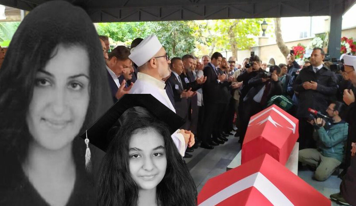 Anne kıza son veda! Gözyaşları sel oldu: Baba tabuta sarılarak ağladı