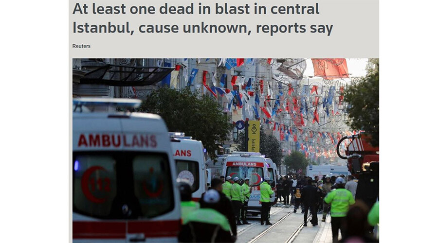 Taksim’de terör saldırısı! Dünya basını gelişmeleri anbean takip etti Taksim’de terör saldırısı! Dünya basını gelişmeleri anbean takip etti