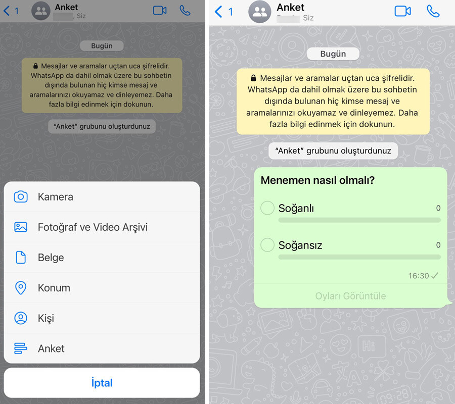 WhatsApp’ta yeni dönem: ‘Menemen soğanlı mı olur, soğansız mı?’ sorusuna hazır olun