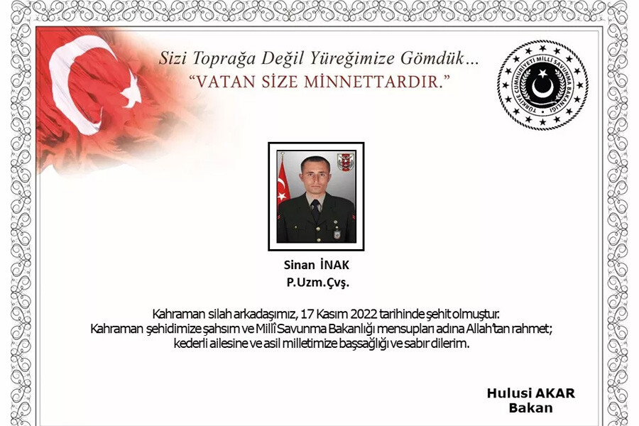 Son dakika: Kuzey Irak'tan acı haber: 1 asker şehit oldu