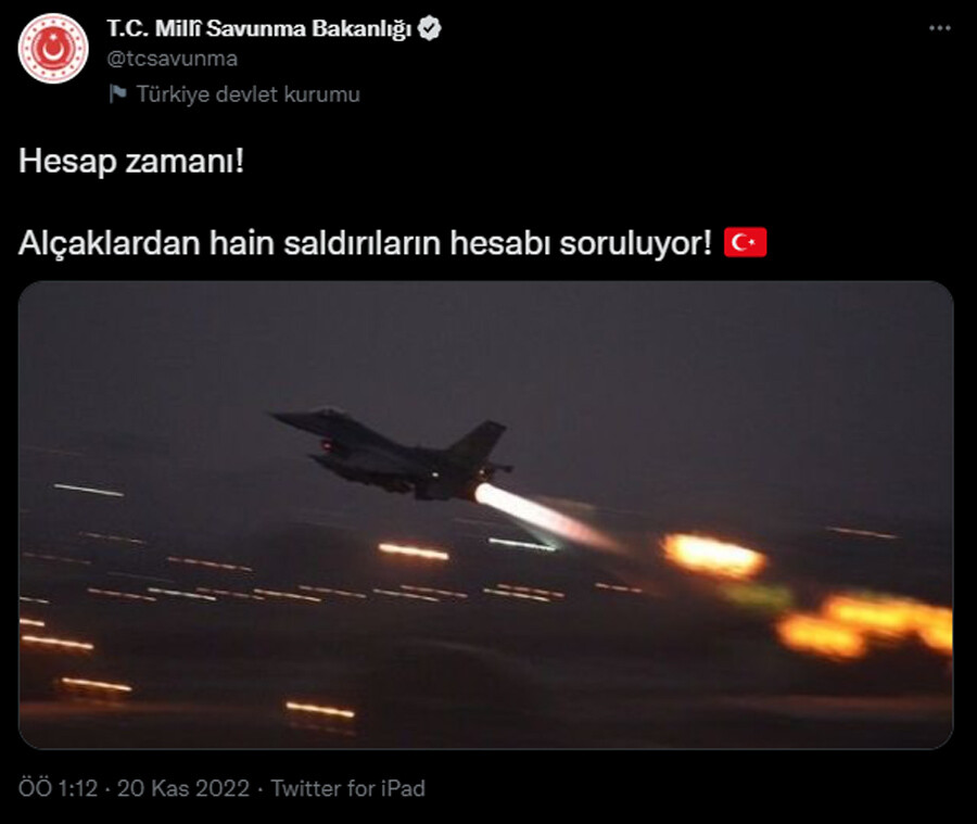 Milli Savunma Bakanlığı duyurdu: TSK Suriye'yi vuruyor Milli Savunma Bakanlığı duyurdu: TSK Suriye'yi vuruyor