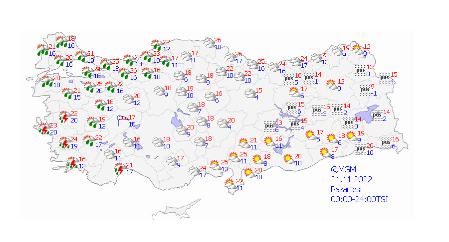Meteoroloji uyardı! Şiddetli gelecek... İstanbul dahil 24 ilde sağanak alarmı (21 Kasım 2022 hava durumu) Meteoroloji uyardı! Şiddetli gelecek... İstanbul dahil 24 ilde sağanak alarmı (21 Kasım 2022 hava durumu)